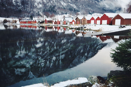 Førjulsstemning ved nausta den 15. desember 2015. Foto: Bente Myklebostad