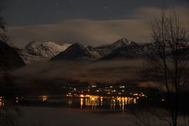 Natt i Vistdal 25.12.2015. Foto: Bjørnar Monsø